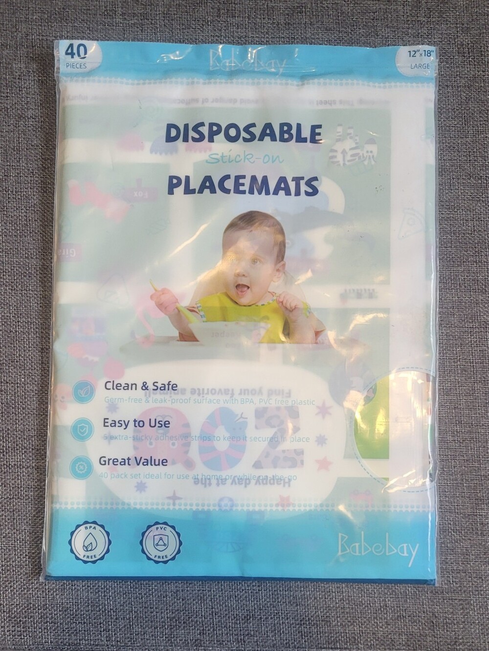 NWT Disposable Baby/kids Placemats